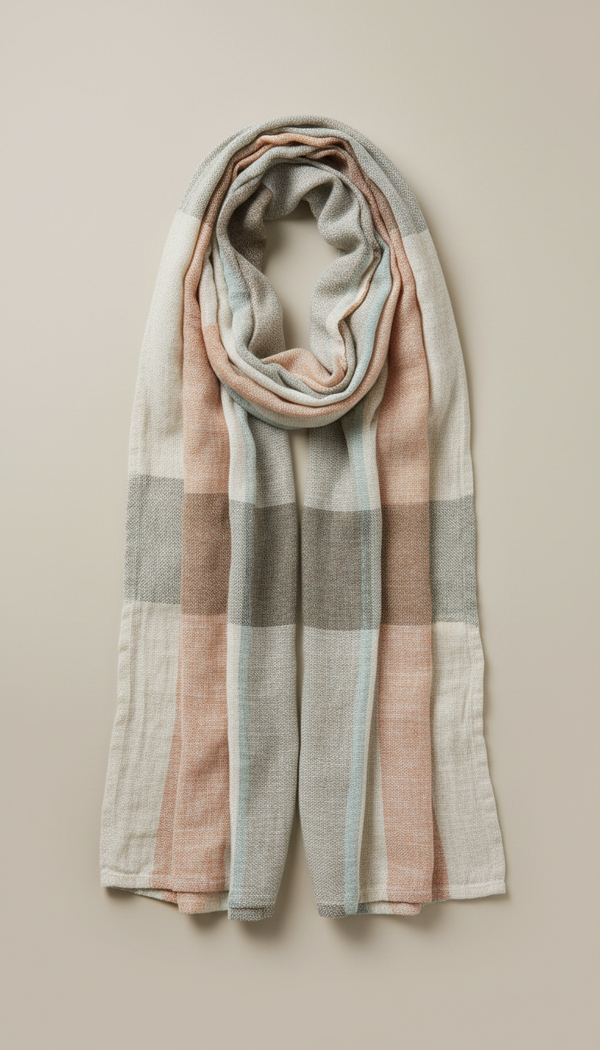 Organic Linen Throw in Oat