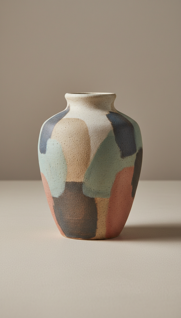 Artisan Ceramic Vase With Matte Glaze