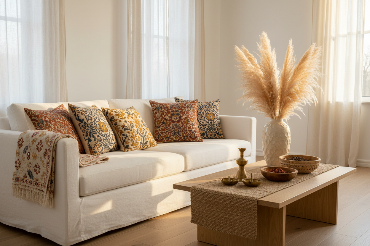 Indian heritage home decor editorial